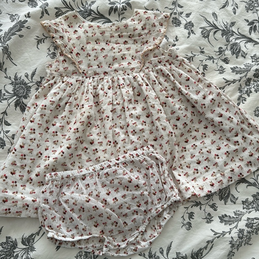 Dress with bloomer, bout’chou, 6M